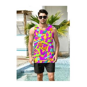 100% Cotton <b>Sleeveless</b> Tank <b>Top</b> for Men Export-Oriented Best Price Oversized Stylized Printed Casual Summer Running Plain - Product Image 1