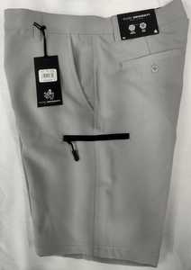 Short de sport d'été personnalisé pour hommes séchage rapide stretch coupe polyester spandex anti-rides service OEM fermeture éclair solide décontracté - Product Image 3