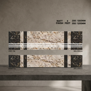 Best Quality 1200x300mm and 1200x200mm GVT Porcelain Step Riser <b>Tiles</b> 20mm Matte Anti Slip Outdoor Stair Treads - Product Image 4