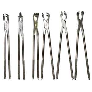 ชุดคีมถอนฟันม้า 6 ชิ้น ทำจากเหล็กกล้าไร้สนิมสำหรับสัตวแพทย์ ใช้ซ้ำได้ เหมาะสำหรับม้าทุกชนิด - Product Image 2