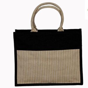Pattern Type New Solid Jute Nature Color Wholesale Bangladesh Manufacturer New Arrival Customized 100% Nature Jute Shopping <b>Bag</b> - Product Image 6