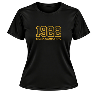 Camiseta Deportiva Personalizada con Cuello Redondo para Mujer de Sigma Gamma Rho, Camiseta Deportiva con Letras Griegas para Entrenamiento Atlético y Fitness, Ropa Deportiva al por Mayor - Product Image 1