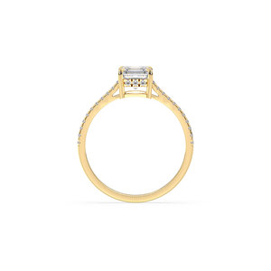 Bague de fiançailles solitaire en moissanite taille Asscher 1,3 carat pour femme, prix de gros usine REYES, certifiée GRA, bijoux fins - Product Image 6
