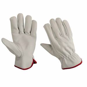 Gants de travail en cuir de vachette grainé de qualité supérieure, protection des mains pour la sécurité industrielle, gants robustes pour activités de plein air - Product Image 1
