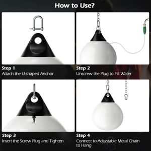 Saco de Boxeo de Agua de 21 Pulgadas para Gimnasio en Casa con Cadena Metálica Ajustable, Saco de Arena de Calidad Premium para Entrenamiento - Product Image 5