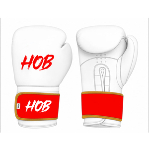 Guantes de Boxeo Negros con Correa de Muñeca Gris de 12oz, Equipo de Entrenamiento para Adultos - Product Image 1
