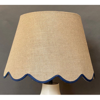 Abat-jour rigide en tissu de style pétoncle fait à la main au meilleur prix pour la décoration intérieure-Options colorées