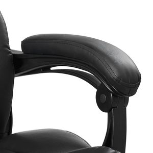 Sedia da Ufficio Ergonomica Executive con Capacità di 136 kg, Regolazione in Altezza, Pelle PU, Cuscino Lombare e Poggiapiedi - Product Image 6