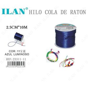 Corda in nylon fluorescente blu da 2,5 mm x 10 m per braccialetti - Product Image 3