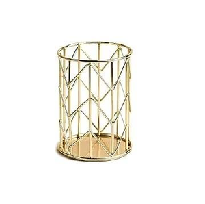 Porte-stylo élégant et magnifique en métal doré. Il empêche les stylos à encre de couler sur votre bureau. Accessoire tendance du moment. - Product Image 1