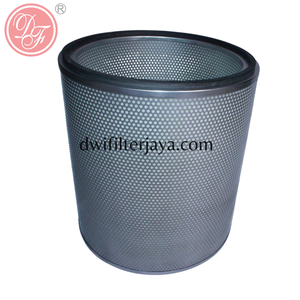 Elemento de Filtro de Aire Industrial con Malla Metálica de Diamante, Jaula Perforada Interna y Junta de Goma Ancha para Admisión de Compresor/Motor - Product Image 2