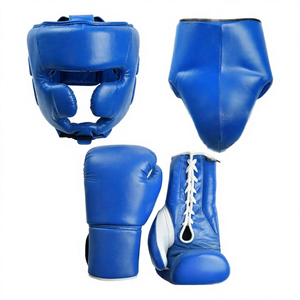 Pink Custom Made <b>Boxing</b> <b>Sparring</b> <b>Set</b> Gloves 3-Piece Head/Groin Guards-Real Leather Breathable Comfortable Durable <b>Sparring</b> Kit - Product Image 5