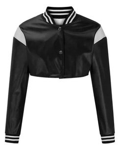 Blouson Bomber Court Femme en Similicuir PU Boutonné Style Streetwear Imperméable Épais Hiver Nouvelle Collection 2026 - Product Image 3