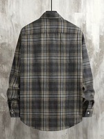 Kemeja Pria Lengan Panjang Kasual Bahan Twill Katun Ramah Lingkungan Bernapas Nyaman Layanan OEM