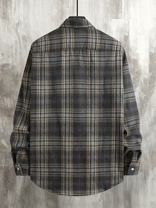 Camisa a Cuadros Personalizada para Hombre, Manga Larga, Casual, con Botones, de Algodón, Cómoda, Transpirable, a la Moda, Proveedor OEM al por Mayor - Product Image 6