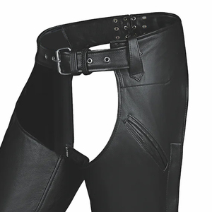 2026 Premium Quality Customized Logo Western Style Full Leather <b>Chaps</b> Lightweight Men OEM/ODM Service Wholesale - Product Image 2