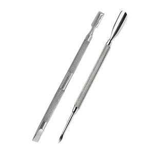Pousse-cuticules double tête Morje Surgical en acier inoxydable de haute qualité, personnalisable, plat, réutilisable, instrument de manucure - Product Image 1
