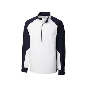 <b>Men's</b> Navy Blue Hooded Quarter-Zip Windbreaker <b>Jacket</b> Casual Outdoor Sportswear Lightweight Polyester <b>Blouson</b> Coat Autumn Wear - Product Image 4