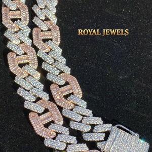 925 <b>Silver</b> Moissanite Cuban Link Chain Necklace Iced Out Hip Hop <b>Choker</b> Unisex Party Jewelry - Product Image 5