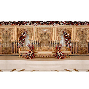 Wedding Elegance Stage Candle Wall Indian Wedding Stage Decoration Fiber Wall <b>Frames</b> <b>Backdrop</b> Panels Stage Australia Event Decor - Product Image 2