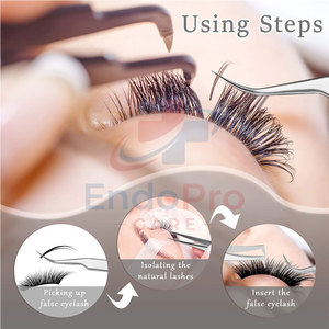Kit de Herramientas Esenciales de Maquillaje, Juego de Pinzas para Pestañas con Punta Fina, Juego de Pinzas Profesionales para Pestañas - Product Image 4