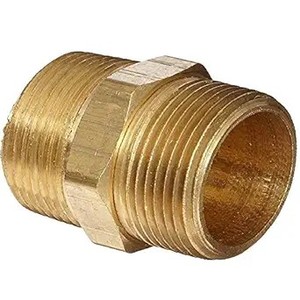 Raccords hexagonaux mâles, adaptateurs de raccordement de tuyaux en laiton NPT mâle 1'', raccords d'extension de tuyaux hexagonaux en laiton 1'' (AOL-010) - Product Image 3