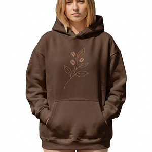 Sweat-shirts à capuche brodés tendance pour hommes et femmes, qualité supérieure, fournisseur d'usine OEM ODM, broderie personnalisée, 100% coton - Product Image 1