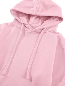 เสื้อฮู้ดครอปผู้หญิง ผ้าฟลีซ แขนยาว สีพื้น ระบายอากาศดี เหมาะสำหรับใส่ในฤดูใบไม้ร่วง ราคาส่งจากโรงงาน ราคาดีที่สุด - Product Image 5