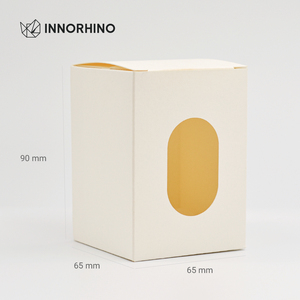 Custom Printed Tuck Top Auto Bottom Crash Lock Box for <b>Supplement</b> Retail Packaging with Die Cut Window | INNORHINO Design - Product Image 4