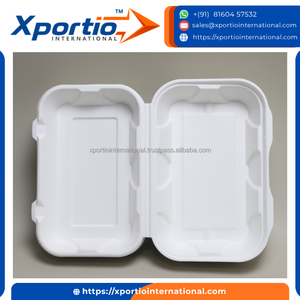 Caja de Alimentos Compostable de Alta Densidad, Tipo Concha Cuadrada, Libre de PFAS, Embalaje de Grado Profesional para Entrega - Product Image 4