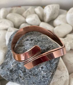 Modern Copper <b>Bracelet</b> Featuring Sleek Open Cuff Design Comfortable Fashion Jewelry for Daily Styling - Product Image 6
