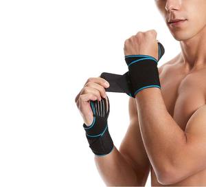 Bandes de maintien de poignet ajustables avec logo personnalisé, de qualité supérieure, pour la musculation, équipement d'entraînement fitness OEM ODM. - Product Image 5