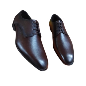 Zapatos Oxford de Cuero Genuino Marrón para Hombre, Estilo Europeo, Casuales y de Lujo, con Cordones, Ligeros, Punta Cerrada, para Caminar - Product Image 3