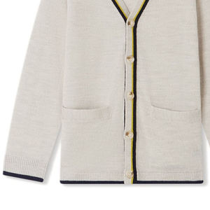 Cardigans doux et chauds, tricots respirants, cardigan avec logo sur le devant, look décontracté sans effort, hiver pour hommes - Product Image 6