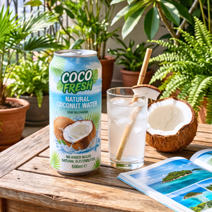 EXPORT-READY Natural Coconut Water Fruit and Vegetable Juice 500ml canned <b>beverage</b> no added sugar natural electrolytes - Product Image 6