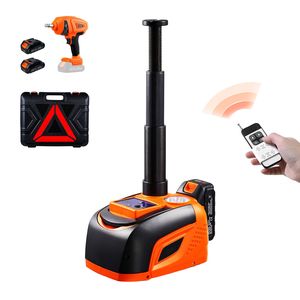 Martinetto Elettrico a Forbice da 5 Tonnellate/11000 Libbre con Luce LED e Chiave a Impatto, Capacità 3 Tonnellate, Voltaggio 12V, Strumento per Sostituzione Pneumatici - Product Image 1