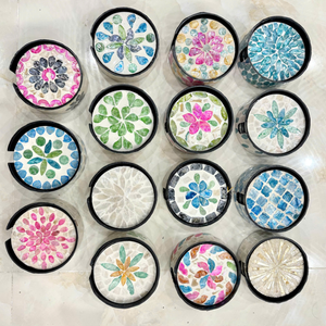 Modern Round Rattan Eco-Friendly Durable Handmade <b>Placemat</b> <b>Set</b> Handwoven Made in Vietnam - Product Image 4