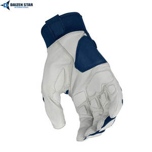 Gants de frappeur de baseball en cuir/cuir synthétique, couleur personnalisable, taille ajustable, fermeture auto-agrippante, légers, confortables, haute qualité - Product Image 6