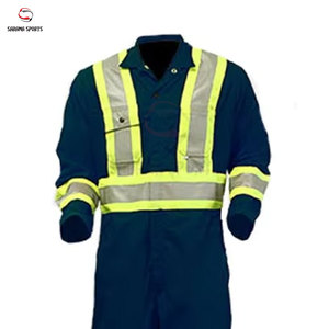 Combinaison de travail industrielle haute visibilité pour ouvrier du bâtiment, uniforme de travail avec bandes réfléchissantes, vente en gros - Product Image 3
