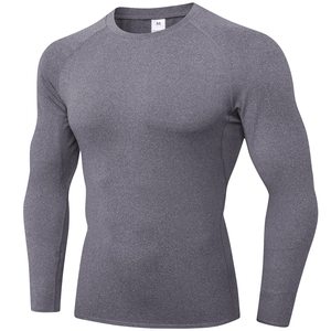 Camiseta Deportiva de Compresión para Hombre, Manga Larga, Absorbe la Humedad, para Gimnasio y Running, Proveedor Mayorista - Product Image 6