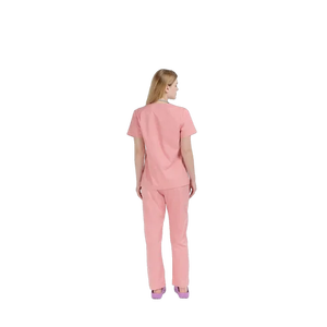 Uniforme de Enfermería OEM para Hospital, Unisex, Manga Corta, Color Negro, Parte Superior y Pantalones, Traje de Enfermería - Product Image 2