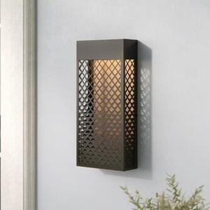 <b>Rustic</b> Geometric Glass Wall Lamp Rectangle Aluminum Minimalist Design Indoor Living Room <b>Home</b> <b>Decor</b> Lighting - Product Image 5
