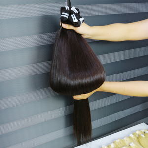 Extensions de cheveux vierges vietnamiennes 100% naturelles, tissage plat, blond foncé, cheveux bruts pour les célébrations du Nouvel An - Product Image 1