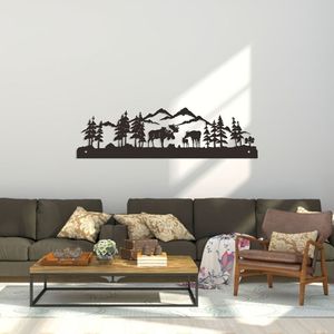 CIFbuy Arte Murale in Metallo a Forma di Cervo Fatta a Mano, Design Geometrico Rettangolare per Soggiorno, Decorazione Casa, Servizio di Ritiro Disponibile - Product Image 5