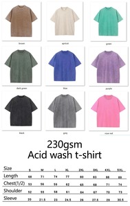 เสื้อยืดคอตตอนวินเทจฟอกสีสไตล์ดิสเทรส พิมพ์โลโก้ได้ตามต้องการ ทรงโอเวอร์ไซส์ ผ้าคอตตอนหนา 100% สำหรับผู้ชาย - Product Image 6