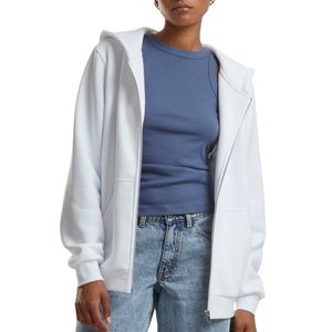 Vente en gros : Sweat à capuche zippé court pour femme, en polaire épaisse, couleur unie, pour l'hiver, vêtement de sport, haut de yoga, avec cordon de serrage - Product Image 3