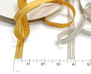 Nuevo Rollo de 27 Yardas de Trenzas 1 sobre 2 Personalizadas de Alta Calidad 2026 con Ribete de Hilo Metálico Dorado y Plateado, Precio de Fábrica - Product Image 3