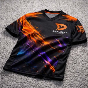 เสื้อกีฬาอีสปอร์ตแบบกำหนดเองราคาถูก คุณภาพพรีเมียม ระบายอากาศได้ดี แห้งเร็ว เป็นมิตรกับสิ่งแวดล้อม สำหรับทุกเพศ พิมพ์ลายด้วยความร้อนบนผ้าโพลีเอสเตอร์ตาข่าย - Product Image 1