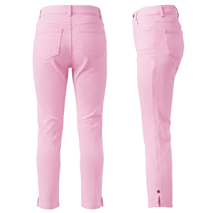Jean décontracté pour femme, taille mi-haute, coupe droite, en denim Ctn/Stretch, longueur intégrale, teint en pièce, lavable, respirant, 6.78 OZ - Product Image 2