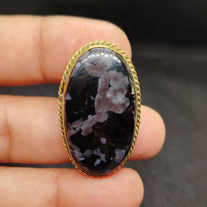 Nouvel Arrivage gabru jasper Cabochon rainuré en laiton, Pierre précieuse en vrac de qualité supérieure pour la lithothérapie, pour bijoux, pendentifs et breloques de mode - Product Image 1